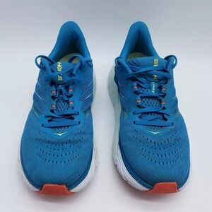 Hoka One One Arahi 5 Women's Running Shoes Size 8 Mosaic Blue Luminary Green